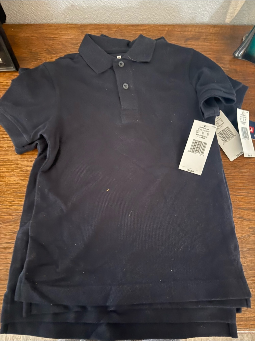 Chaps Navy Blue Kids Polo Shirt - Set of 5